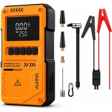 Tr Akıllı Akü Takviye Cihazı Hava Kompresörü 150PSI Jump Starter 10000MAH Mah 4in1 Marş ve Ha