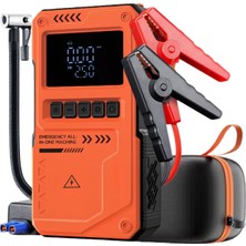 Tr Auhma 10000MAH Jump Starter Akü Takviye Cihazı - 150 Psı Lastik Şişirme Hava Pompası, Taşı