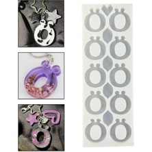 Odea Tr Tinky Winky Epoksi Çoklu Silikon Kalıp Ö Harfi Anahtarlık Reçine Seri Döküm Kalıbı 10'lu