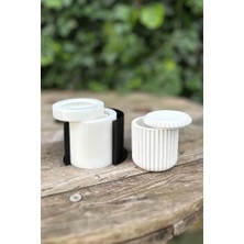 Odea Tr Kap-8 Silikon Tırtıklı Yüzey Kap Kalıbı (Kapaklı) (Kasnaklı)