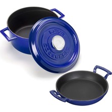 Odea Tr Yuvarlak Döküm 24CM Trendy Serisi Tencere & Döküm 20CM Sahan Set - Şef Standartlarında Premium Set