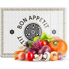 Odea Tr Cam Kesme Tahtası Amore Bon Appetit 20X30 cm