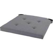 Odea Tr Justina 35/42X40 cm Sandalye Minderi, Gri, Çift Taraflı Kullanım