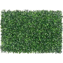 Odea Tr Yapay Çiçek Duvar Kaplama Panel Şimşir Tabaka 40X60 cm Yeşil Dik Duvar Uygulama