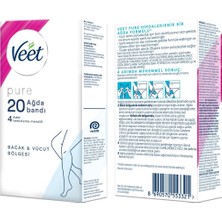 Odea Tr Pure Hipoalerjenik Bacak & Vücut Bölgesi Için Parfümsüz Sir Ağda Bandı (1 x 20 Adet), Bant