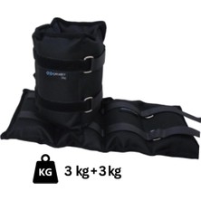 Odea Tr El-Ayak Bilek Ağırlığı 3 kg Çift (2 Adet) Siyah (Kum Torbası)
