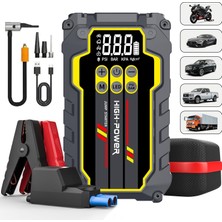 Tr 1000A Akü Takviye Cihazı 12V, Hava Kompresörlü Jump Starter, Dijital Ekranlı Taşınabilir A