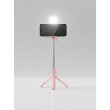 Tr Katlanabilir Uzaktan Kumandalı Selfie Çubuğu Işıklı Masa Üstü Tripod Telefon Tutucu
