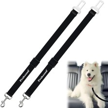 Odea Tr 2 Adet Köpek Araba Tasma Emniyet Kemeri Ayarlanabilir Naylon Köpek Emniyet Kemeri Evcil Hayvan Emniyet Kemerleri Küçük ve Büyük Köpekler Için Tüm Arabaları Destekler Hızlı ve Kolay Kurulum