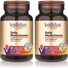 Tr Energy Günlük Multivitamin Takviye Edici Gida 30 Tablet (2 Paketi)