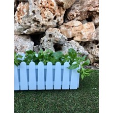 Odea Tr Istanbul Balkon Saksı 9 Lt 2 Adet Beyaz Renk Saksı Çit Görünümlü Saksı Renkli Saksı Plastik Saksı