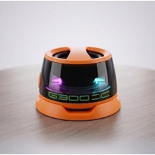 Tr G300 Mıknatıslı Bluetooth Hoparlör Stand 5W LED Işıklı 5.4 (Orange)