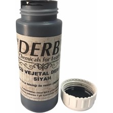 Tr Derby Vejetal Vaketa Deri Için Örtücü Boya 100ML (Leathercraft, Deri Hobi)1 Adet (Siyah)