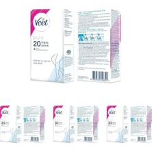 Odea Tr Pure Hipoalerjenik Bacak & Vücut Bölgesi Için Parfümsüz Sir Ağda Bandı (1 x 20 Adet) (4 Paketi)