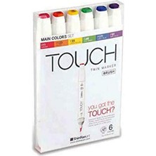 Odea Tr Brush Marker Maın Color 6'li Set