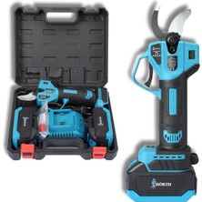 Odea Tr 40 mm Profesyonel Şarjlı Budama Makası – 21V Çift Akülü Dal Kesme Makinesi