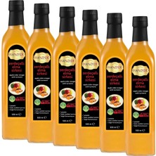 Odea Tr Zerdeçallı Elma Sirkesi 500 ml x 6 Adet Doğal Fermantasyon Içilebilir Katkısız Cam Şişe