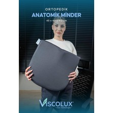 Odea Tr Anatomik Visco Ortopedik Minder - Ofis Araba Sandalye Minderi Füme 44X36X9/2