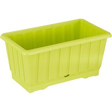 Odea Tr S231 Klasik Balkon Saksı Tabaklı 30CM, 4.3 Litre Fıstık Yeşili