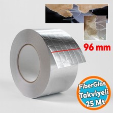 Odea Tr Fiberglas Lif Takviyeli Yapışkanlı Alüminyum Folyo Bant 96 mm x 25 Metre Yanmaz Yalıtım Bandı