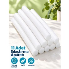 Odea Tr Bibaha Süngerli Çubuk (11ADET) Koltuk Örtüsü ve Sandalye Örtüsü Sıkıştırma Yerleştirme Aparatı Gri-Beyaz 31 cm