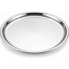 Odea Tr Gümüş Çağ Çelik Servis Tabağı 25 cm