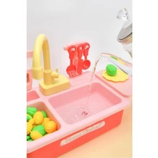 Odea Tr Oyuncak Mutfak Lavabo Seti, Gerçek Su Akan, 28 Parça Aksesuar, Pilli, 31X21X29 cm