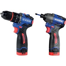 Odea Tr Exen En 202 Set - 21V 2AH Kömürsüz Şarjlı Makina 2'li Set