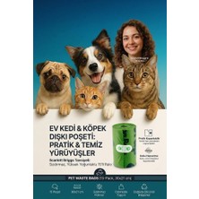 Odea Tr Evcil Hayvan Kaka Torbası 15 Adet 30X21 cm Sızdırmaz Kedi Köpek Dışkı Toplama Poşeti Rulosu 713383