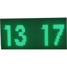Odea Tr Yeşil Dijital LED Saat (Kasa Ölçüsü: 16X32 Cm)