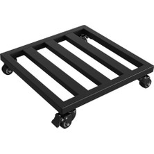 Odea Tr Tekerlekli Metal Bitki Standı, Büyük Çiçek Saksıları, Altlıklar ve Akvaryumlar Için Çıkarılabilir Iç ve Dış Mekanlar Için Çok Yönlü Kullanılabilir, Kolay Hareket Eder
