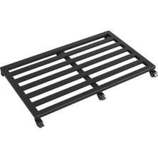 Odea Tr Tekerlekli Metal Bitki Standı, Büyük Çiçek Saksıları, Altlıklar ve Akvaryumlar Için Çıkarılabilir Eklentili – Iç ve Dış Mekan Için Çok Yönlü Saklama Çözümü