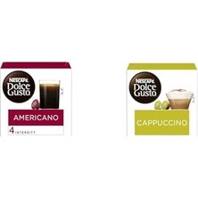 Odea Tr Nescafe Dolce Gusto Americano 16 Kapsül 136 gr ve Nescafe Dolce Gusto Cappuccino 16 Kapsül 186.4 gr (Ekstra Krema)