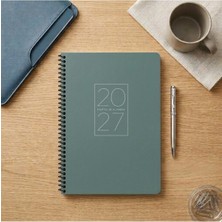 Odea Tr 2027 Yılı Spiralli Haftalık Ajanda 20X28 cm Yeşil