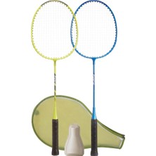 Odea Tr Perfly Yetişkin Badminton Raket Seti - Sarı/mavi - Fun BR130 Ad Sarı/mavi