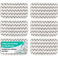 Odea Tr Köpekbalığı Buharlı Paspas S1000, S1000A, S1000C, S1000WM ve S1001C Için 6 Paket Mikrofiber Buharlı Paspas Pedleri Yedeği