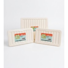 Odea Tr Softchef Fresh Box 3'lü Saklama Kabı Seti (2 Adet 1200 ml + 1 Adet 2400 Ml) - Şeffaf, Kapaklı Buzdolabı ve Dondurucu Uyumlu Düzenleyici Organizer (Bej)