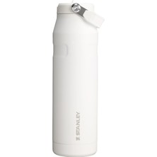 Odea Tr Iceflow™ Aerolight™ Flip Straw 2.0 Pipetli Termos Su Şişesi 1.06 Litre - Beyaz (Frost) | Paslanmaz Çelik