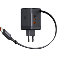 Odea Tr CH-8470 Freego 100W Geri Çekilebilir Kablolu 3C1A Gan Şarj Adaptörü