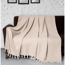 Odea Tr Trendy Koltuk Örtüsü Bej 2'li Set 170X230CM