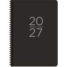 Odea Tr 2027-17 * 24 Spiralli Günlük Ajanda - Siyah