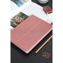 Odea Tr 2027 Yılı A5 Keten Haftalık Ajanda 15X21 cm - 12 Aylık Pembe
