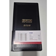 Odea Tr Gipta 2026 17X33 Ticari Kasa Ajandası, Siyah, 432 Sayfa