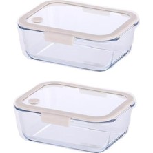 Odea Tr Neoflam, Fika Glace Bej Vakumlu 2 Parça Saklama Kabı 1200 ml Bej, D-Neofglvs5
