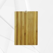 Odea Tr Bambu Kesme Tahtası, Mutfak Doğrama Tahtası, Metal Askı Halkalı, 35 x 25 cm
