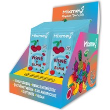Odea Tr Mixmey Meyve Barı Vişne 20 gr x 24 Adet - Vegan ve Glutensiz Sağlıklı Atıştırmalık
