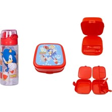 Odea Tr Sonic Beslenme Kabı ve 500 ml Su Matarası, Kırmızı