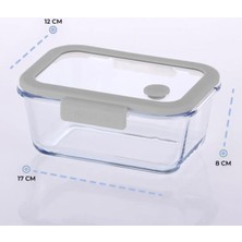 Odea Tr Fika Glace Vakumlu Cam Saklama Kabı 800 ml Gri