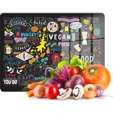 Odea Tr Cam Kesme Tahtası ve Sunumluk Karışık Yazı Desenli 30X40 cm