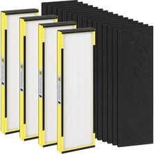 Odea Tr 【2 PAKET】FLT4825 Hepa Filtre B Germ Guardian Için Değiştirme, FLT4825 AC4825 AC4300 AC4800 AC4900 AC4850 AP2200CA AP2800CA, Hava Temizleyici, 2 Gerçek H13 Hepa Filtresi ile Uyumlu+1 0 Karbon Ön